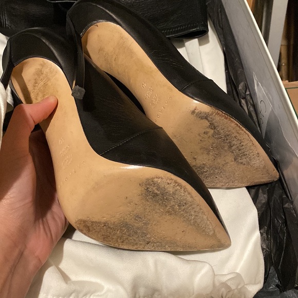 $2400 RARE CASADEI BLADE OVER THE KNEE THIGH HIGH BLACK LEATHER BOOTS EU40 - Picture 10 of 11